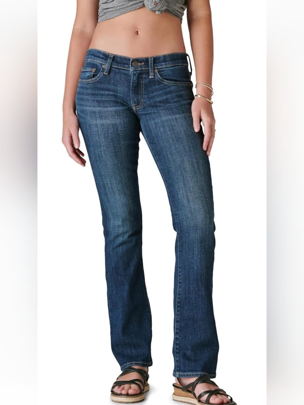 Lucky Brand Women's Mid Rise Sweet Boot Cut 34.5" Jeans Stretch 9 /29